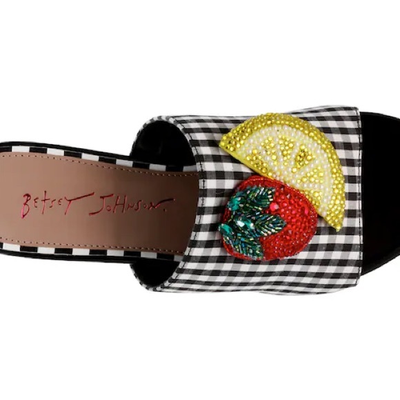 Betsy Johnson Fruit Lemon Strawberry Lindy Sandal - Picture 2 of 5